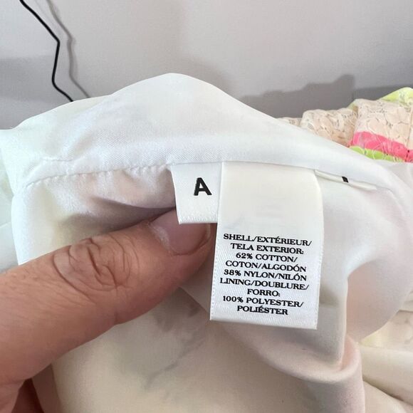 🔥🔥5 for $25🔥🔥Ann Taylor striped lace lightweight sleeveless sheath dress size 12 - Picture 8 of 10